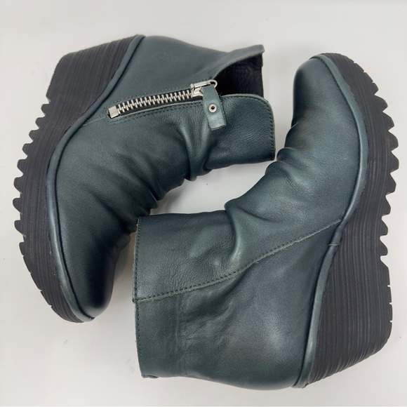 Fly London Yoxi Leather Wedge Ankle Boot - Picture 7 of 9